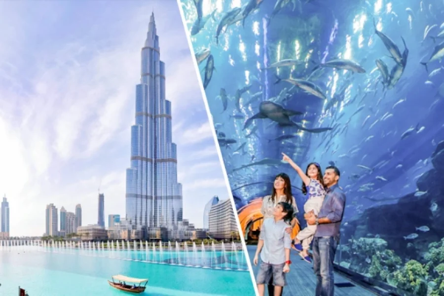 Burj Khalifa and Dubai Aquarium Combo Tickets