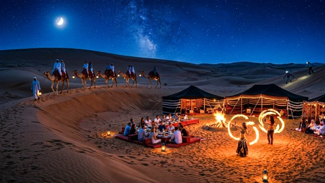 Dubai Desert Safari with BBQ Dinner, Camel Ride and Live Show